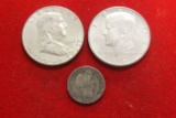 Lot of 3 90% Silver Coins