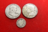 Lot of 3 90% Silver Coins