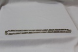 A Diamond Cut Sterling Cut Necklace