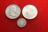 Lot of 3 90% Silver Coins