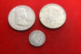 Lot of 3 90% Silver Coins