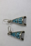 A Pair of Sterling Earrings