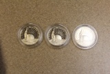 Lot of 3 1986 Liberty Half Dollar