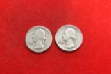 Lot Of 2 Silver Quarters