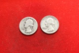 Lot Of 2 Silver Quarters