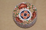 Set of 5 Signed Kutani Bowls