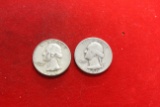 Lot of 2 Silver Quarters