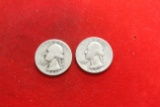 Lot of 2 Silver Quarters