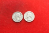 Lot of 2 Silver Quarters