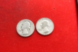 Lot of 2 Silver Quarters