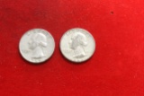 Lot of 2 Silver Quarters