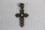 A Sterling Cross Pendant