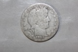 1909-D Silver Barber Quarter