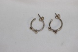 A Pair of Sterling Earrings