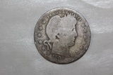 1909 Silver Barber Quarter
