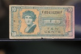 10 Cents Military Note