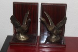 Pair of Brass Swan Book Ends
