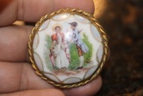 Porcelain Pin or Brooch