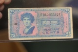 25 Cents Military Note