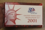 2001 US Mint Silver Proof Set