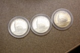 Lot of 3 1986 Liberty Half Dollars