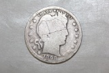 1898 Silver Barber Quarter