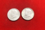 Lot of 2 1964 Kennedy silver Halves