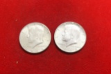 Lot of 2 1964 Kennedy silver Halves
