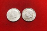Lot of 2 1964 Kennedy silver Halves