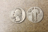 Lot of 2 Silver Quarters