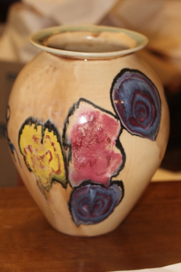 Signed Lasser Art Pottery Vase