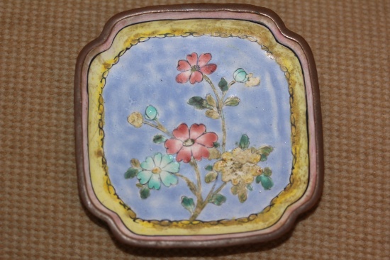 Antique Cloisonne Enamel Dish