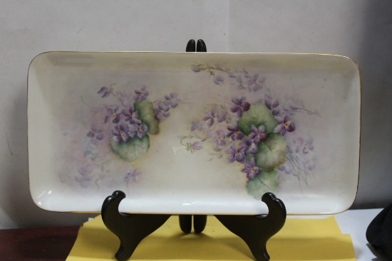 An Antique German Rectangular Tray