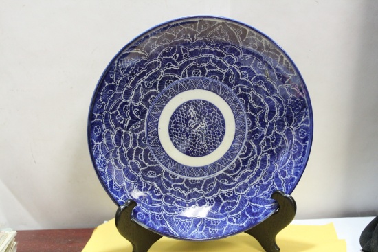 An Antique Japanese Blue and White Plate