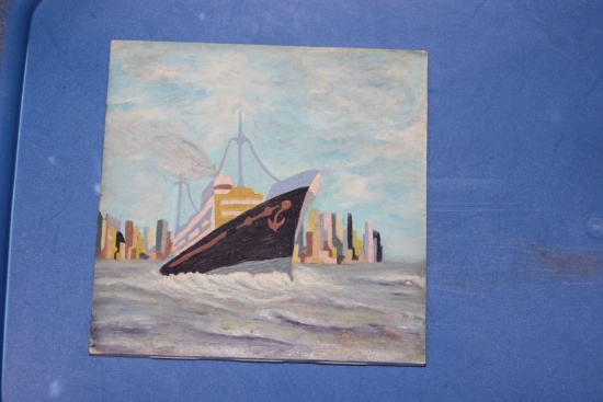 A Robertson Tile Company Artist Signed Tile