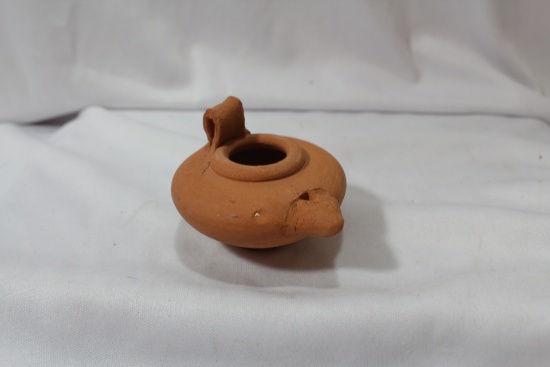 A Clay Oil Lamp