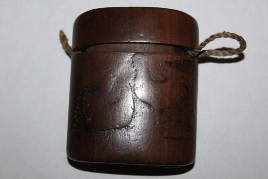 Antique 19th Century Japanese Wood Inro