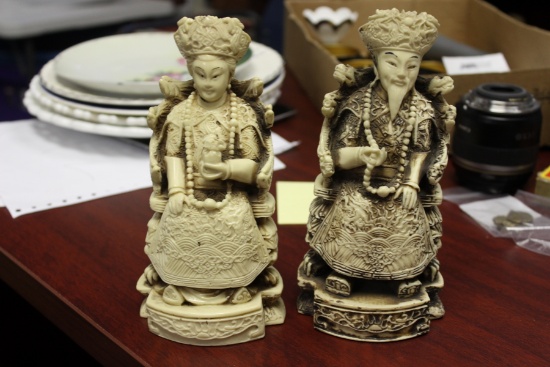An Emperor and Empress Figurine