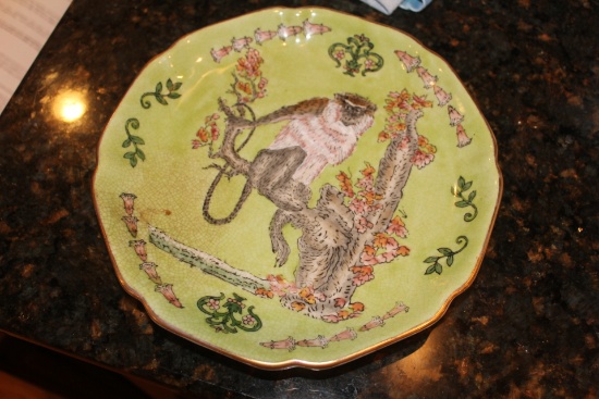 Oriental Monkey Motief Plate