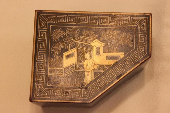 Chinese Enamel Bowl W/ Lid