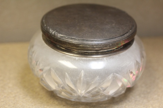 Sterling Lid Powder Jar