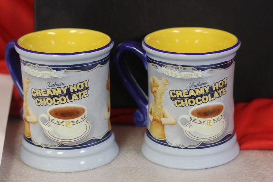 Set of 2 Warner Borthers Polar Express Mugs