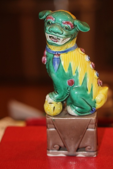 Chinese Famille Verte Foo Dog