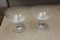 Set of 2 Etched Glass Goblets