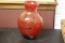 A Red Art Glass Vase