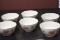 Lot of 6 Chinese Bowls - Signed
