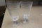 Set of 2 Etched Glass Water Tumblers