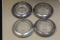 Lot of 4 Sterling Rim Coasters
