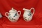 Set of Two Japanese Kutani? Cream and Sugar