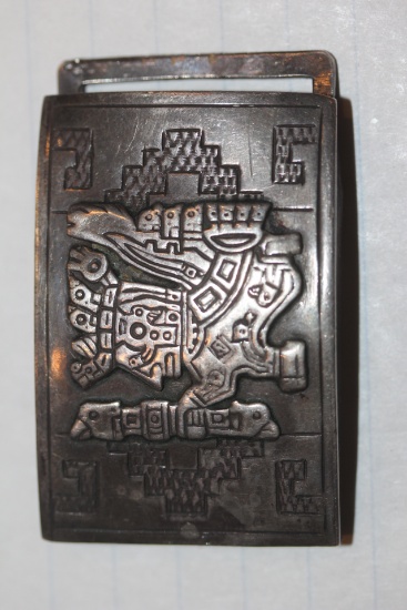 Peru Sterling Belt Buckle
